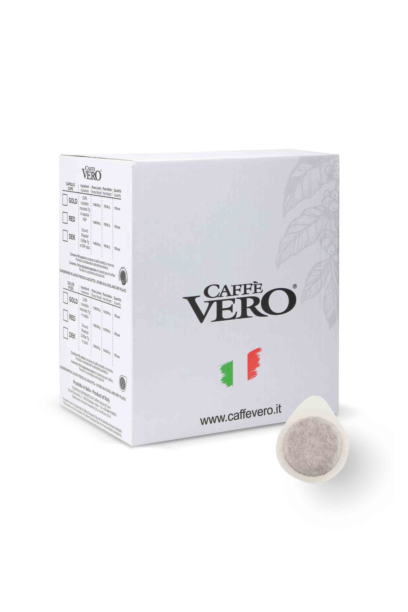 caffe-vero-cialde-filtro-carta-deck-gold-red-150pz
